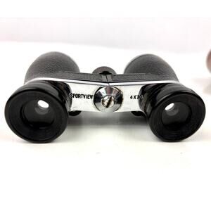 VTG Bushnell Sportview 4x30 Binoculars Compact Pocket Size Japan w/ Leather Case